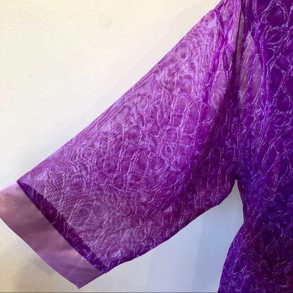 Violet Color Kimono/Robe - Picture 6 of 8